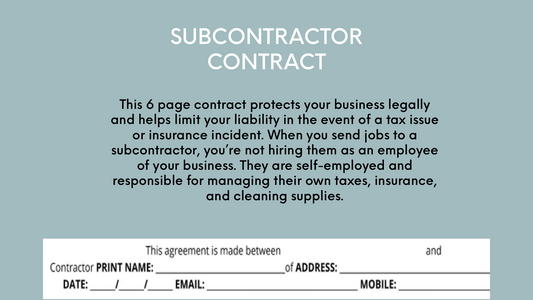 Subcontractor Contract Template